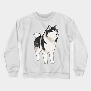 Alaskan Malamute drawing Crewneck Sweatshirt